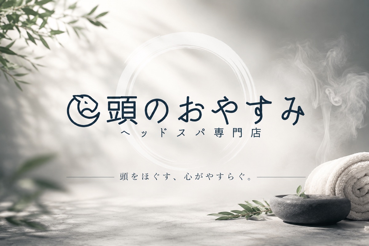 頭のおやすみ ヘッドスパ専門店のブランドビジュアル